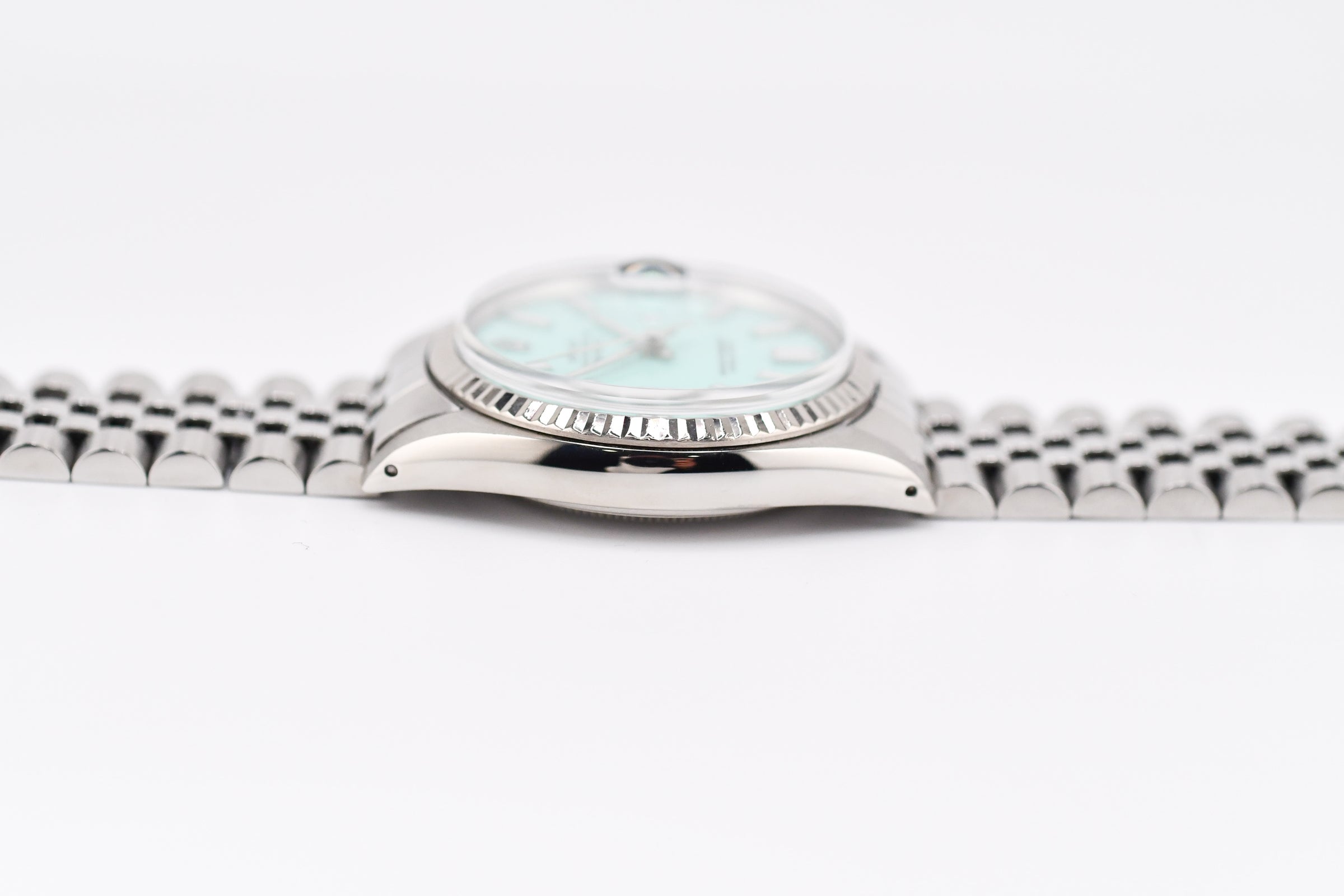 Rolex Datejust 36mm Ref 16014 Custom Tiffany Turquoise Stick Dial