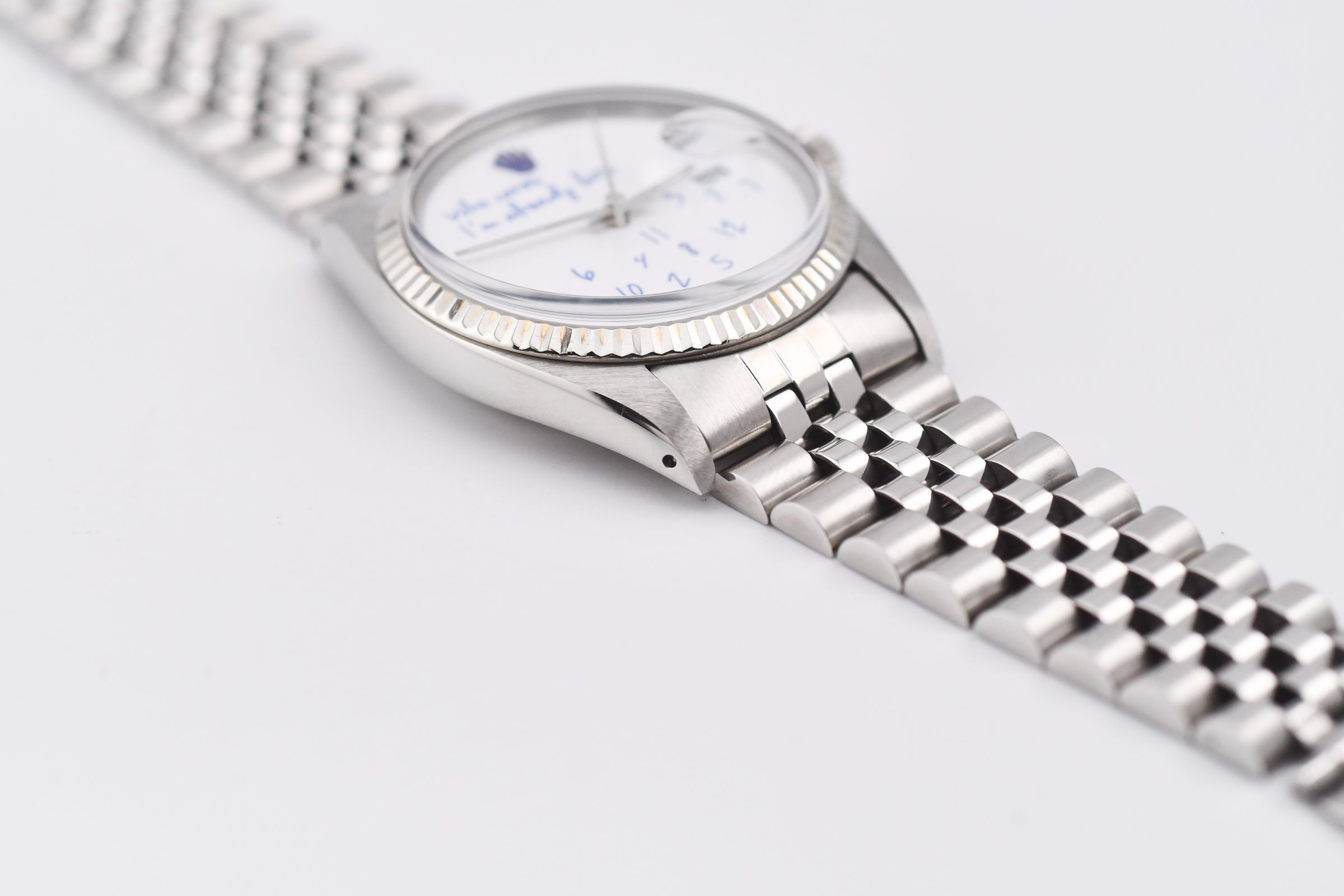 Rolex Datejust 36mm Ref 16014 Custom Who Cares I'm Already Late