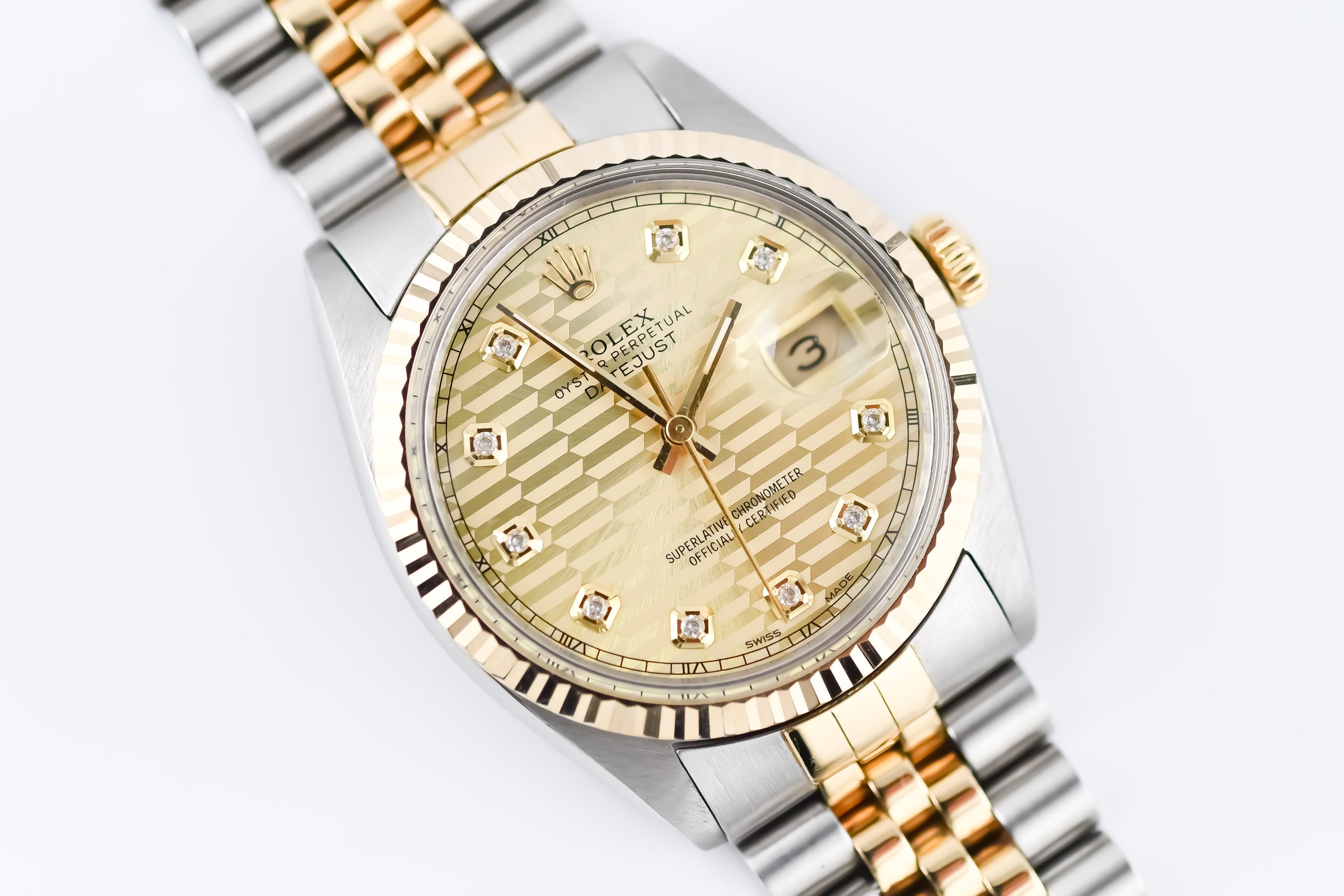 Rolex Datejust 36mm Ref 16013 Custom Computer Diamond Dial