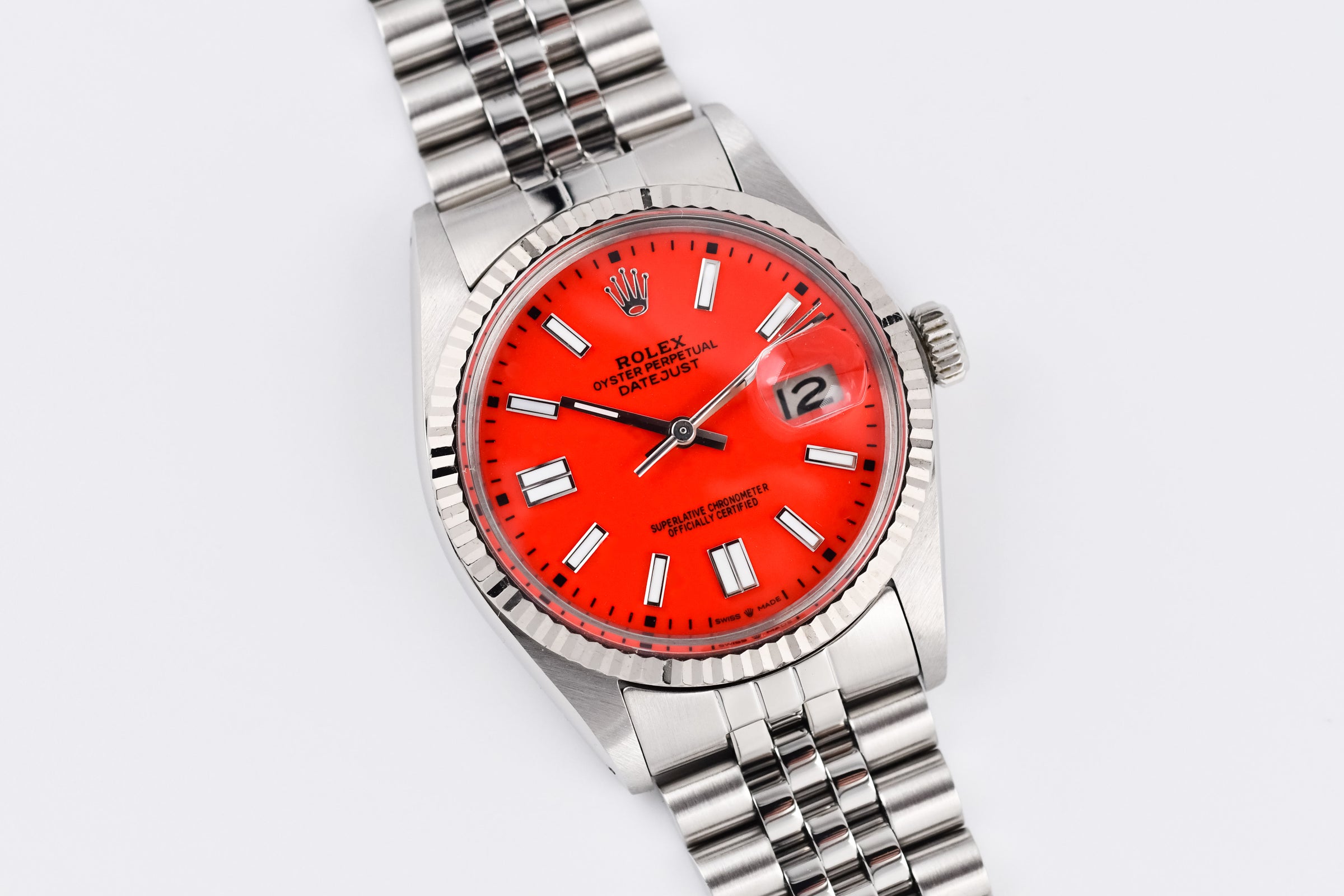 Datejust 自動巻き時計 赤 ロレックス デイトジャストレッド文字盤 | Chrono24.jp