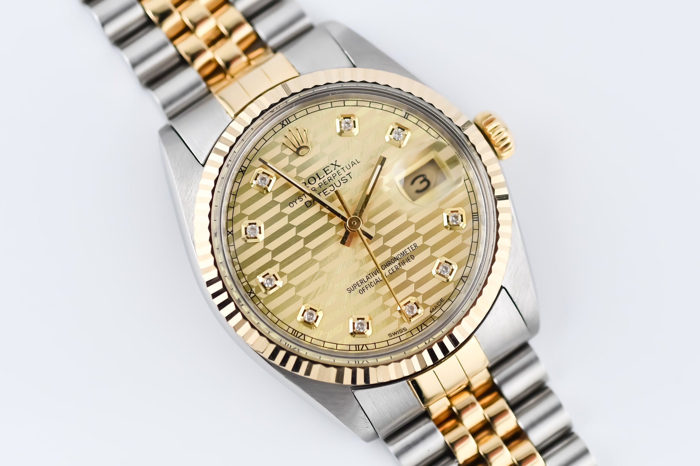 Rolex Datejust 36mm Ref 16013 Custom Computer Diamond Dial