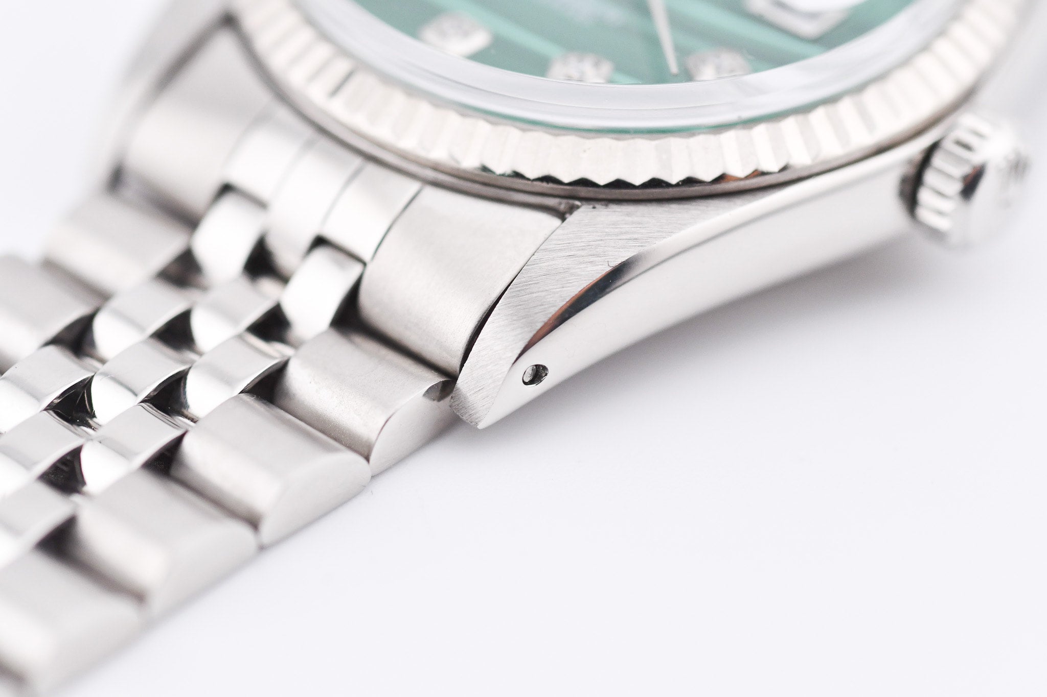 Rolex Datejust 36mm Ref 16014 Custom Green Malachite Diamond Dial