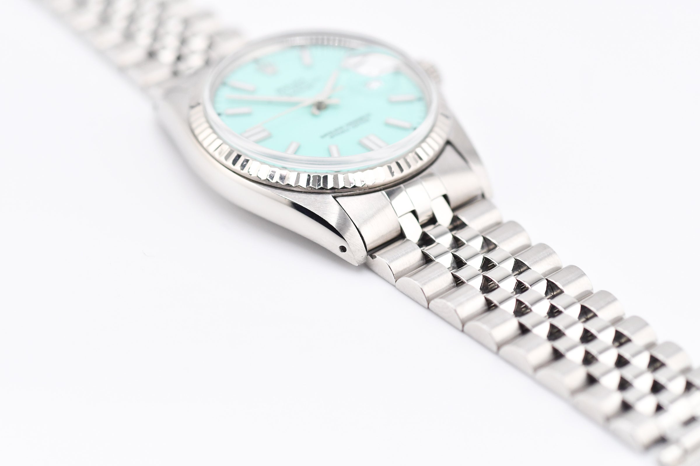 Rolex Datejust 36mm Ref 16014 Custom Tiffany Turquoise Stick Dial