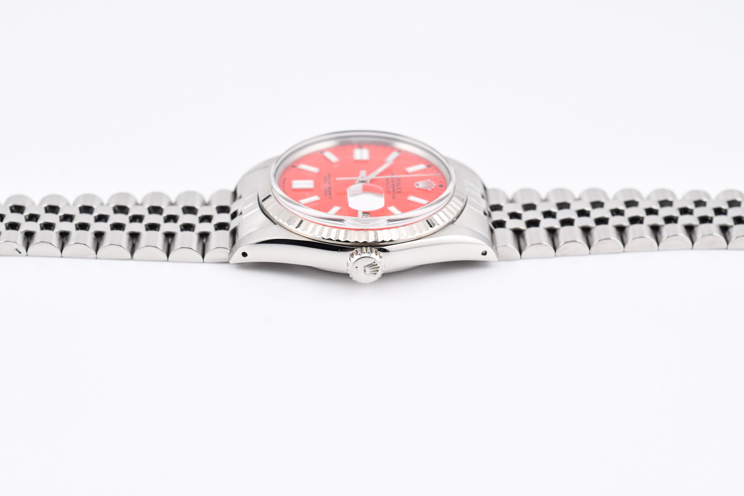 Datejust 自動巻き時計 赤 楽天市場】ロレックス デイトジャスト 日付 赤（腕時計）の通販