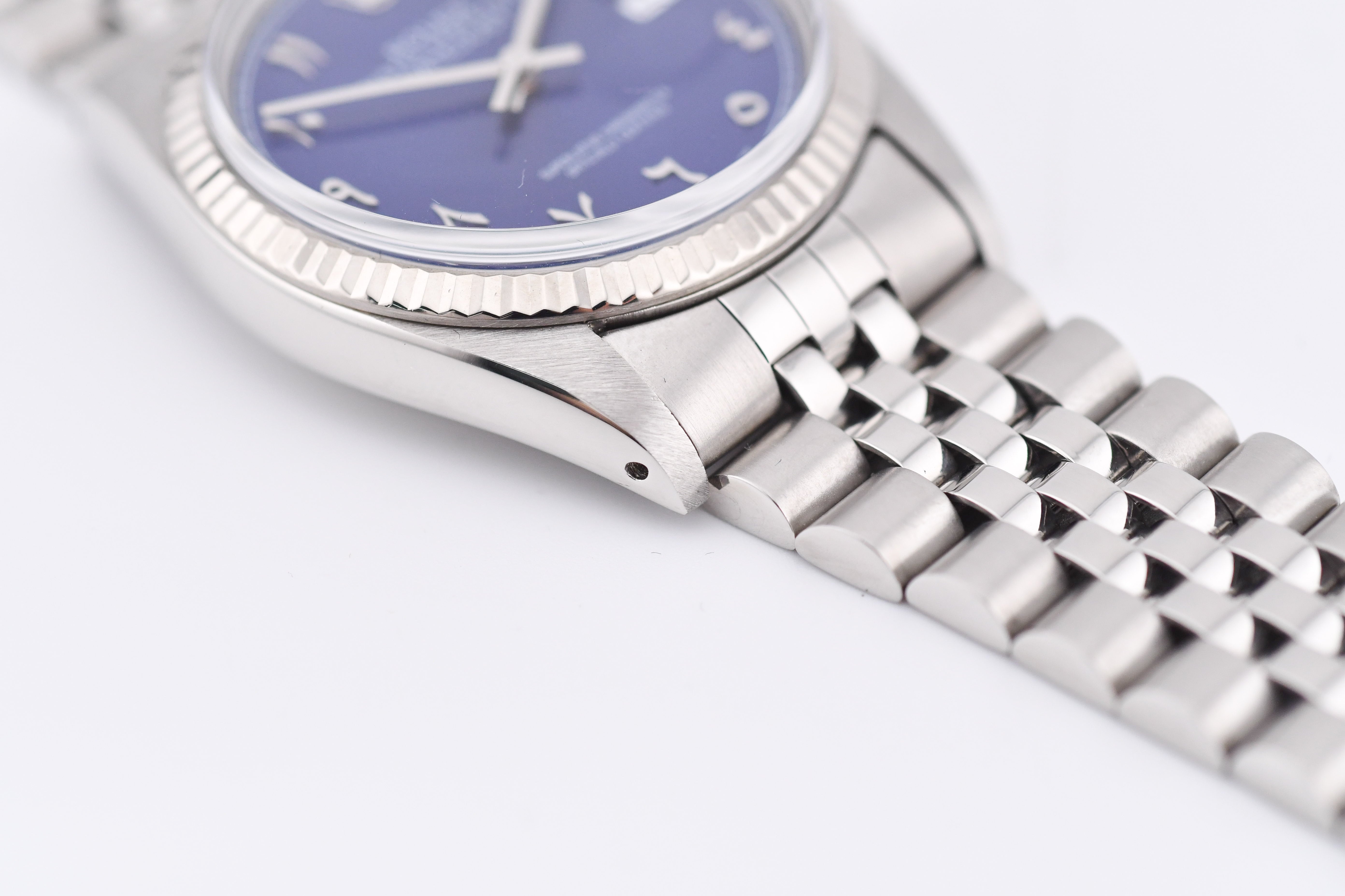 Rolex Datejust 36mm Ref 16014 Custom Blue Arabic Dial