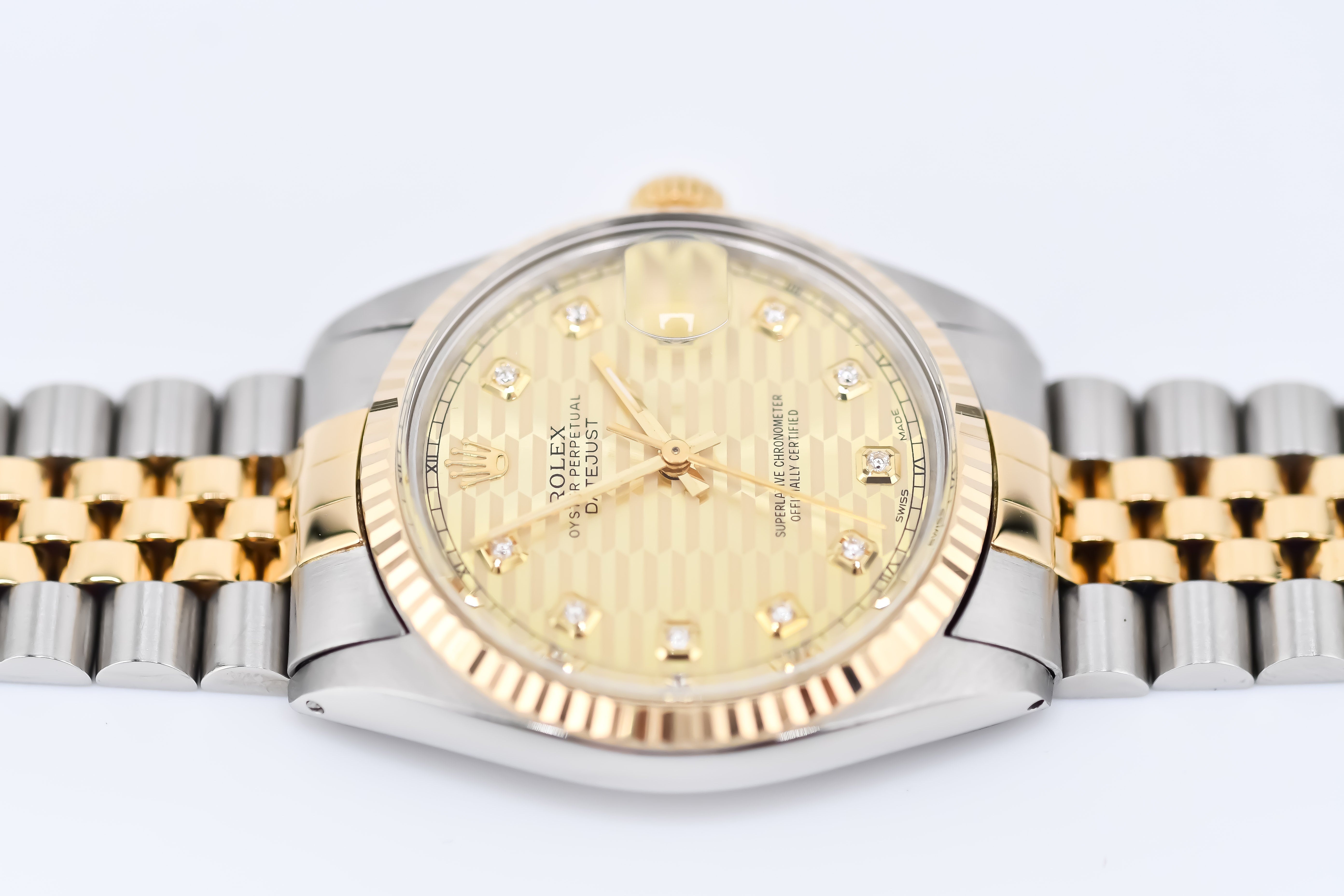 割引購入 16013 Ref 36mm Datejust Rolex Custom Dial Diamond Computer ボディローション