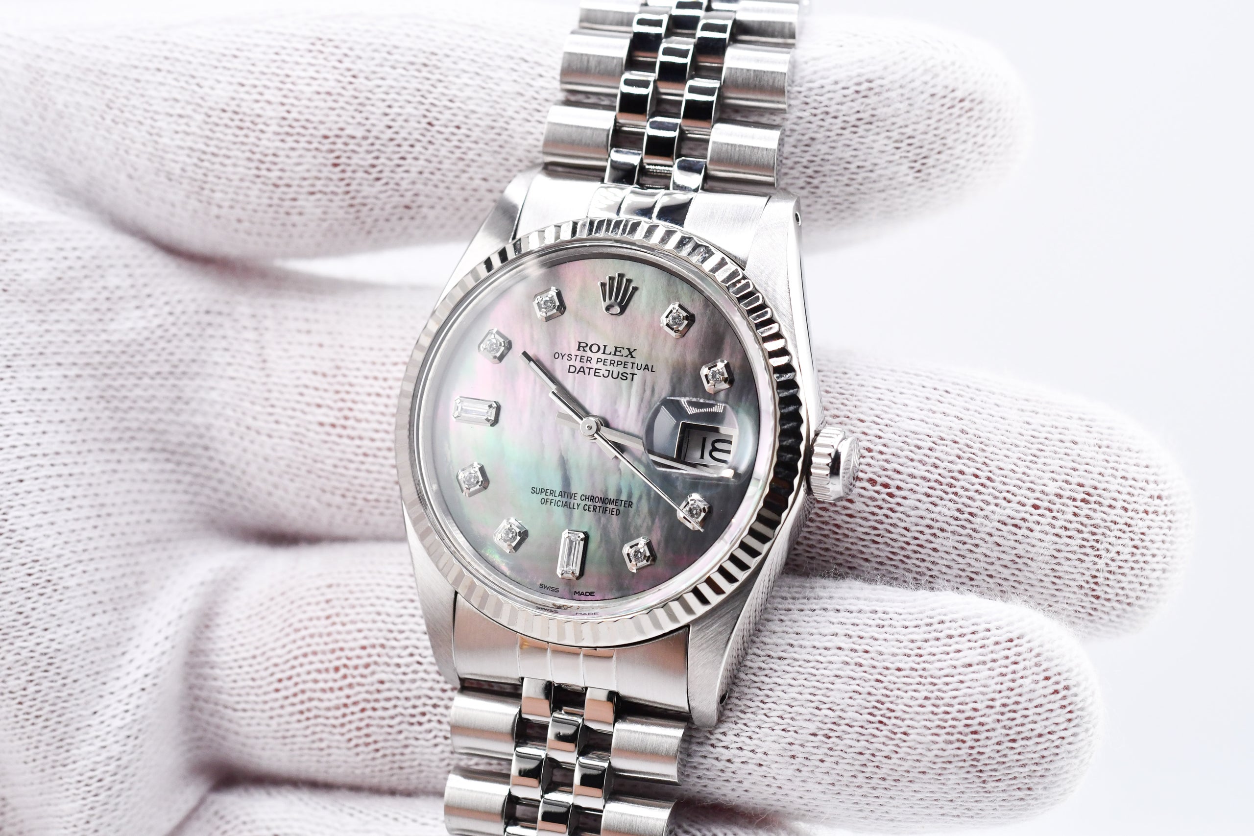 Rolex mop datejust deals