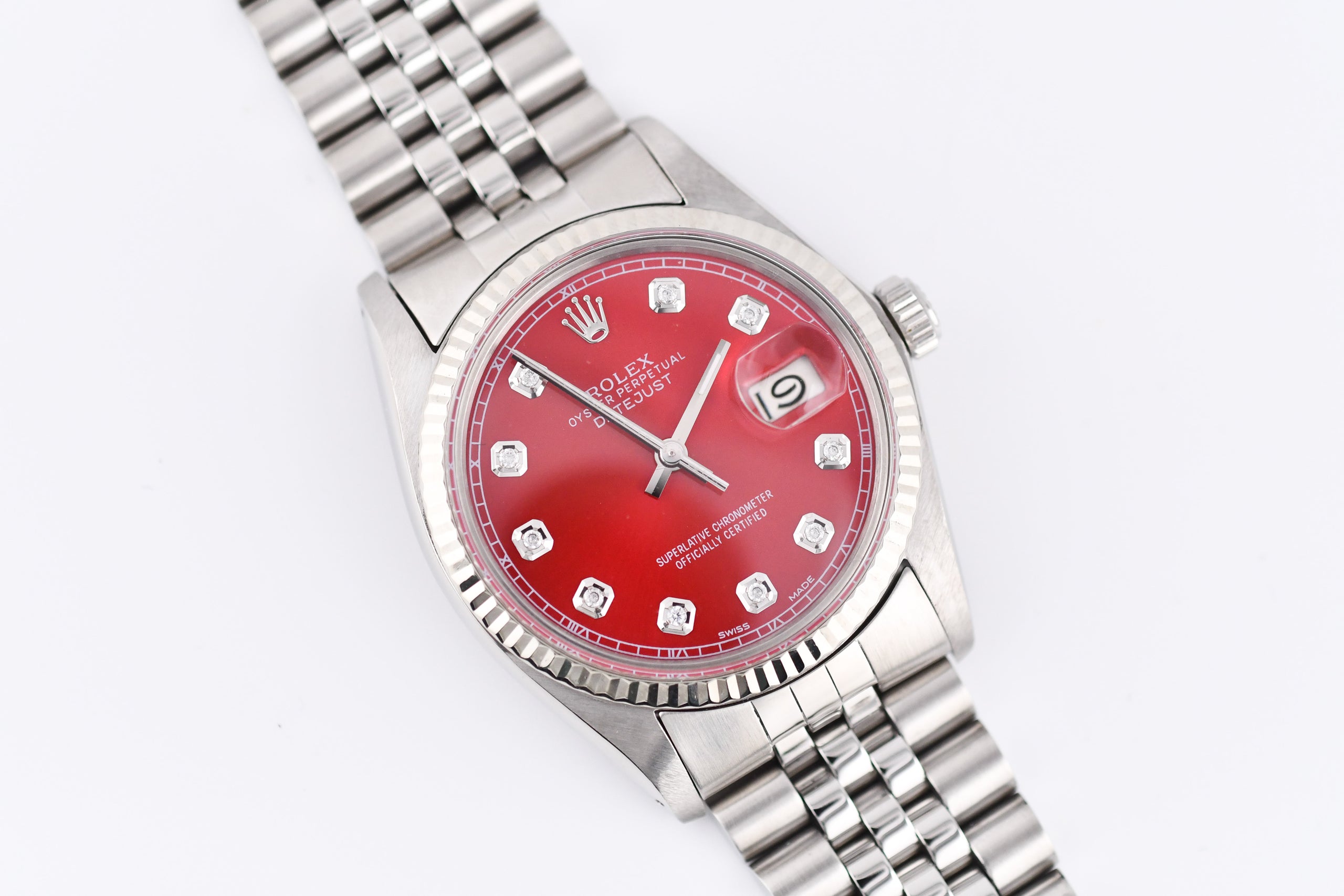Rolex datejust red dial new arrivals