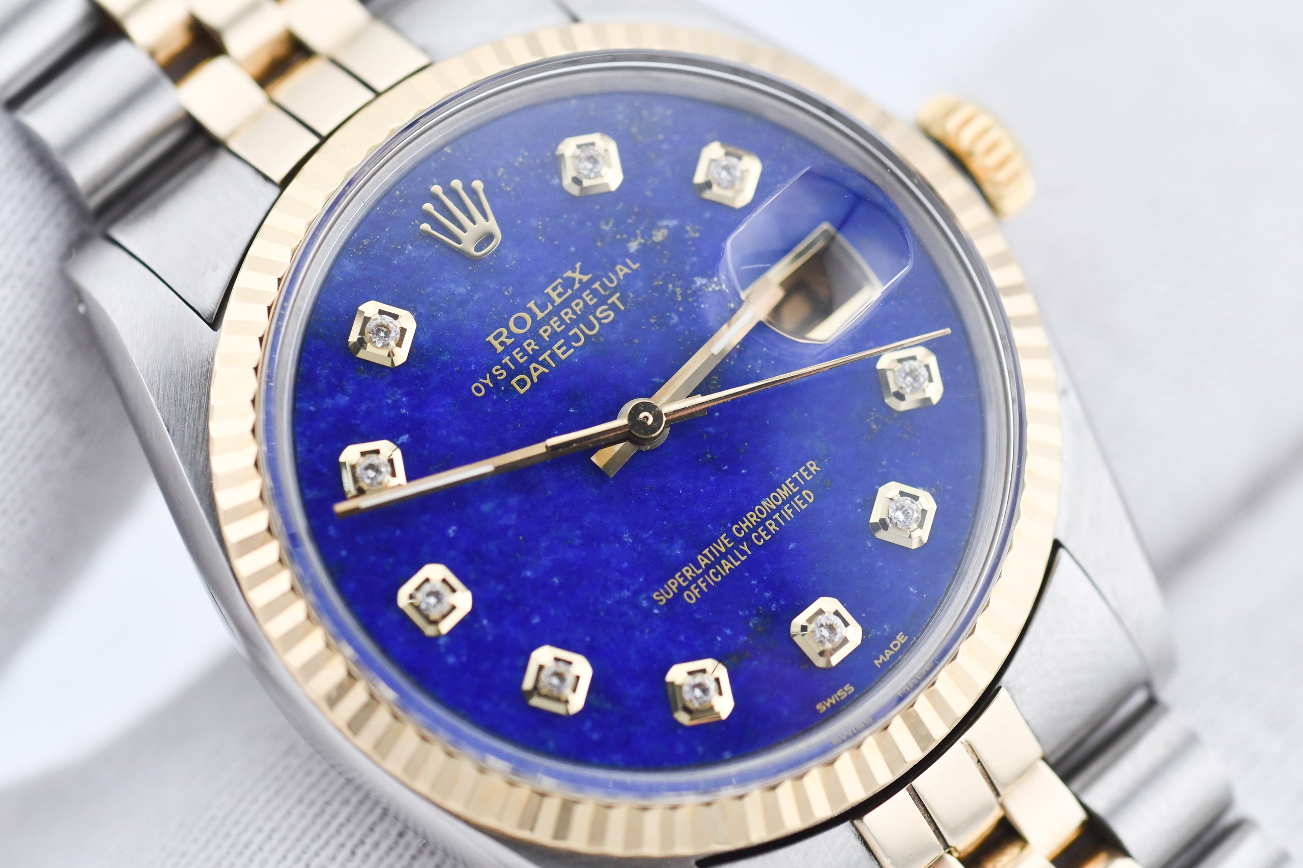 Rolex datejust 16013 blue dial online